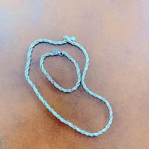 COPY - Tiffany & CO “Vintage” 18” Necklace and 7.25” Bracelet set 925/18K Gold
